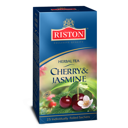 Riston Tea Kräuter Tee - Cherry & Jasmine (25 Beutel)
