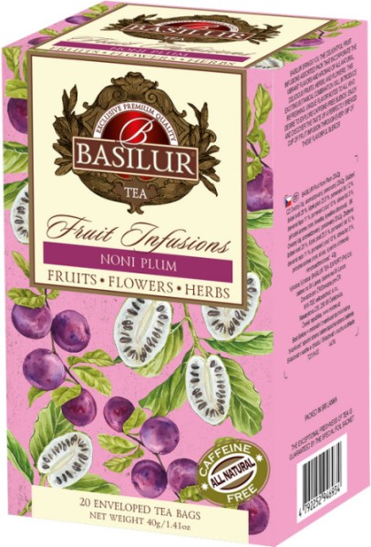 BASILUR Frucht Noni Pflaume 20x2g