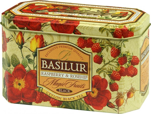 Basilur Tea Magic Fruits – Raspberry & Rosehip (20 Beutel)