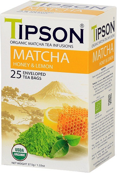 Tipson Tea Matcha Honey & Lemon (25 Beutel)