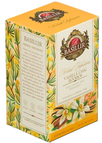 BASILUR Kräuter-Rooibos Vanille-Chai 20x1,5g