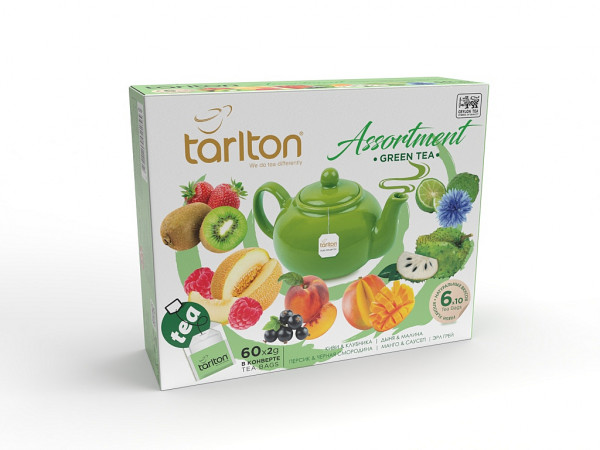 Tarlton Tea grüner Tee Asorty mit 60 Beutel x 2g. 120g.