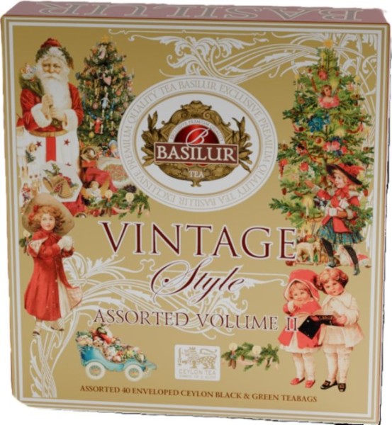 BASILUR Vintage Assorted II. Verpackung von 40 Gastro-Beuteln