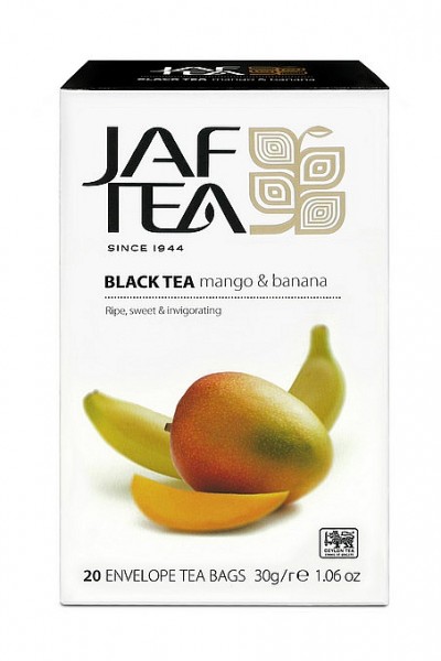 Jaf Tea Mango & Banana schwarzer Tee 20 Folienbeutel x 1,5g