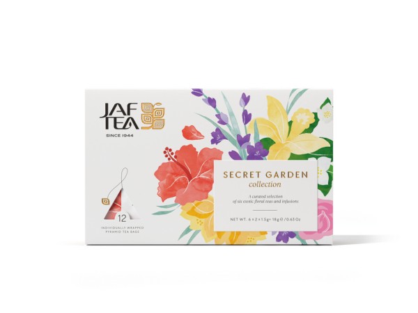 JAFTEA Secret Garden Collection Pyramidenbeutel 6x2x1,5g