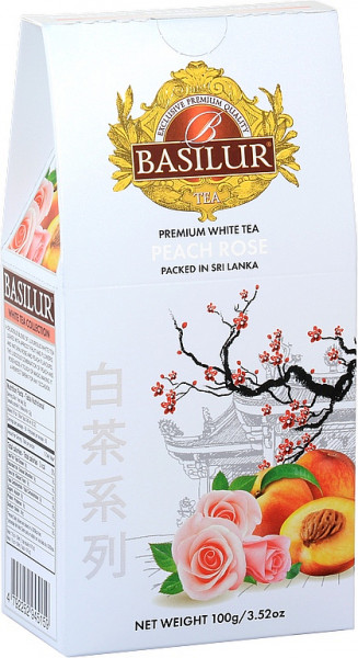 BASILUR White Tea Pfirsich Rose Papier 100g