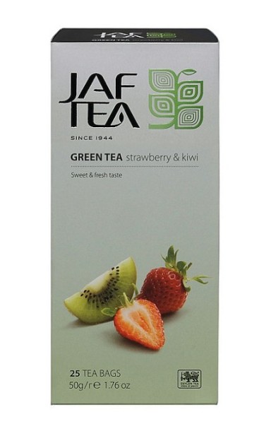 JAFTEA- Grüne Erdbeere & Kiwi Schutzumschlag 25x2g