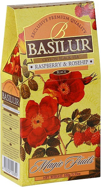Basilur Tea Magic Fruits Raspberry & Rosehip (Karton)