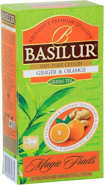 Basilur Tea Magic Fruits Ginger & Orange (25 Beutel)