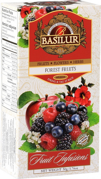 Basilur TeaObstwald Früchte 25x2g 50g