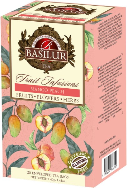 BASILUR Frucht Mango & Pfirsich 20x2g