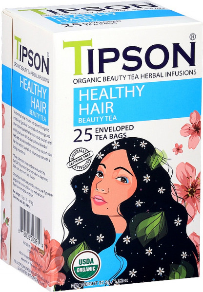 Tipson Tea BIO Beauty Tea Gesundes Haar Abdeckung 25x1,5g
