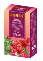 JONES Schwarzer Tee Hibiskus & Erdbeer 25x2g JONES Schwarzer Tee Hibiskus & Erdbeer 25x2g