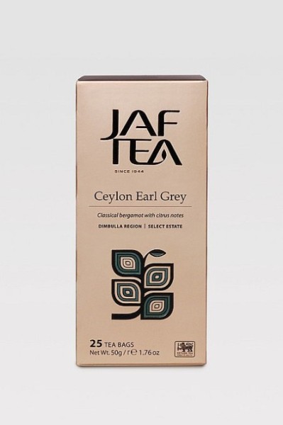 JAFTEA Black Ceylon Earl Grey 25x2g