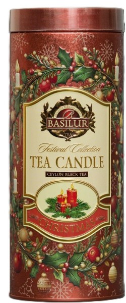 BASILUR Festival Kerze Red Edition Dose 75g + Teekerze 11g