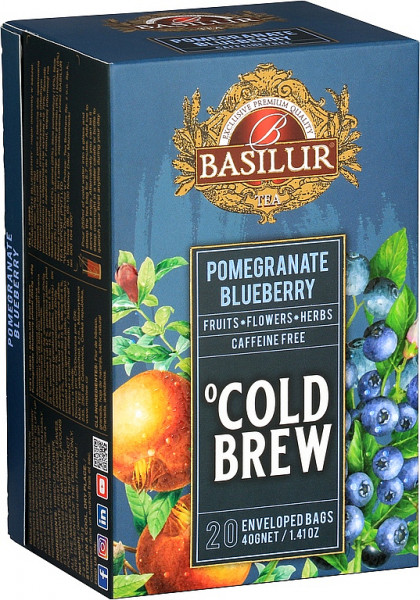 Basilur Tea Cold Brew Granatapfel Blaubeer Abdeckung 20x2g