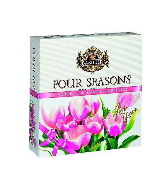 Basilur Tea Four Seasons Wishes For Love & Happiness - Pink (40 Beutel)