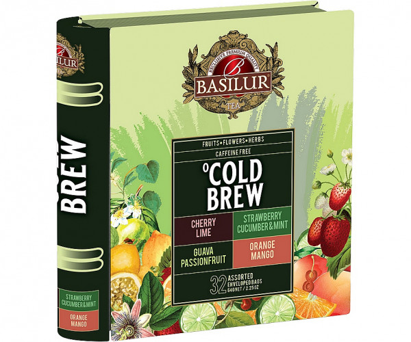 BASILUR Cold Brew Book Assortiert Dose 32x2g