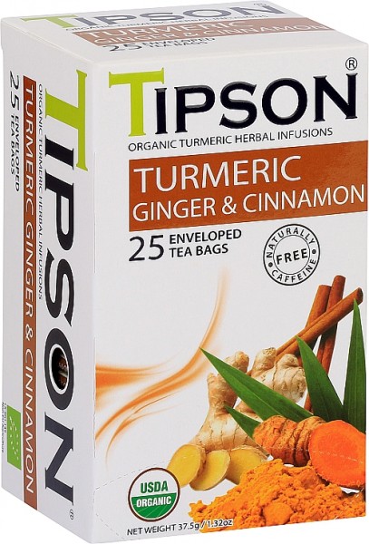 Tipson Tea Turmeric Ginger & Cinnamon (25 Beutel)