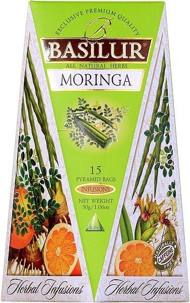 BASILUR Kräutertee Moringa Pyramide 15x2g