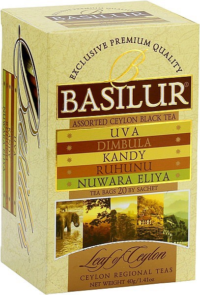 Basilur Tea Leaf of Ceylon – Assorted (20 Beutel)