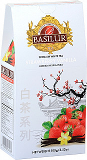 BASILUR White Tea Strawberry Vanilla Papier 100g