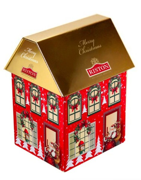 RISTON Weihnachtsgrüße Haus Tablett 75g