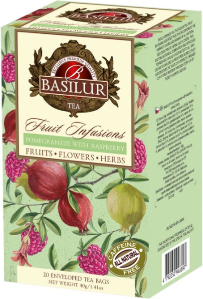 BASILUR Frucht Granatapfel mit Himbeerhülle 20x2g