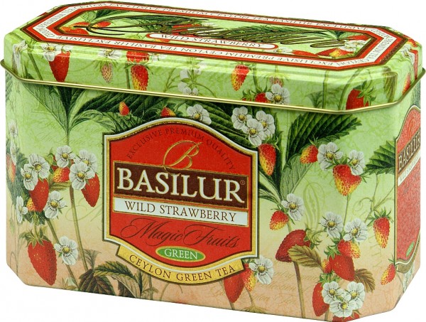 Basilur Tea Magic Fruits Wild Strawberry (flache Blechdose)