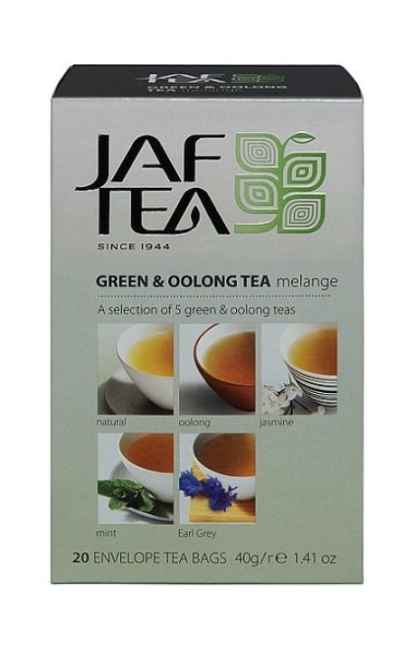 JAFTEA Green & Oolong Tea Mélange Schutzumschlag 5x4x2g
