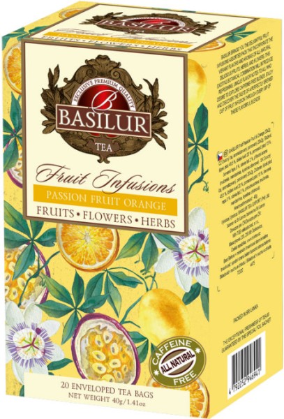 BASILUR Frucht Passionsfrucht & Orange 20x2g