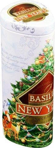 Basilur Tea New Year schwarzer Tee mit 30 Seide Beutel x 1,5g