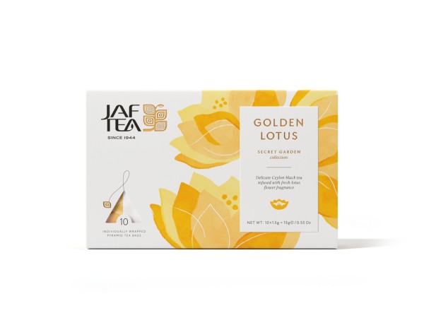 JAFTEA Secret Garden Goldener Lotus Pyramidenbeutel 10x1,5g