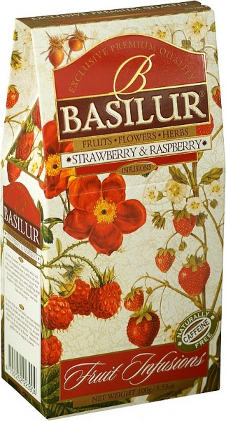 Basilur Tea Fruit Infusions Strawberry & Raspberry (Karton)