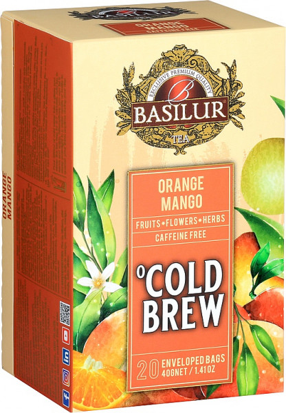 Basilur Tea Cold Brew Orange Mango Abdeckung 20x2g