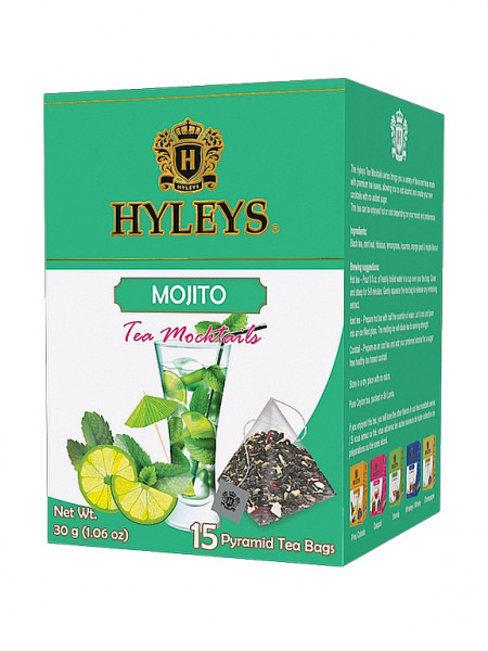 HYLEYS Tee Mocktails Black Mojito Pyramid 15x2g