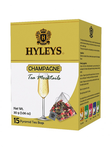 HYLEYS Tea Mocktails Grüne Champagnerpyramide 15x2g