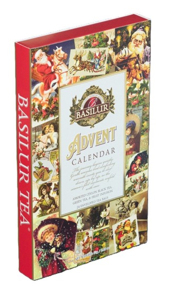 BASILUR Adventskalender Großer Deckel 24 Taschen