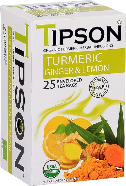Tipson Tea Turmeric Ginger & Lemon (25 Beutel)