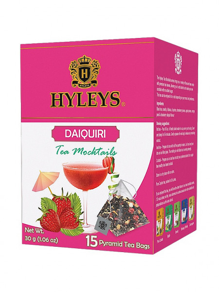 HYLEYS Tee Mocktails Black Daiquiri Pyramid 15x2g