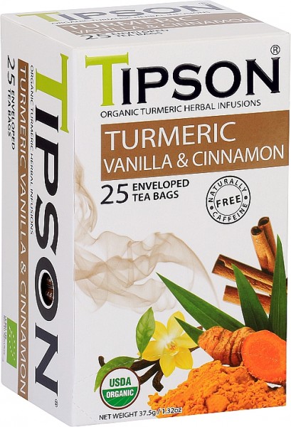 Tipson Tea Turmeric Vanilla & Cinnamon (25 Beutel)