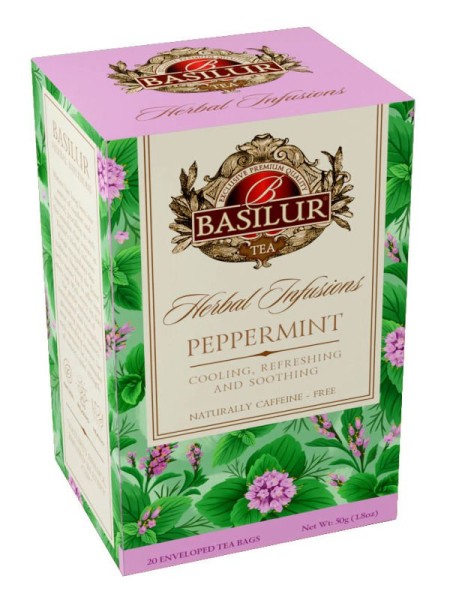 BASILUR Kräuter Pfefferminze Hülle 20x1,2g