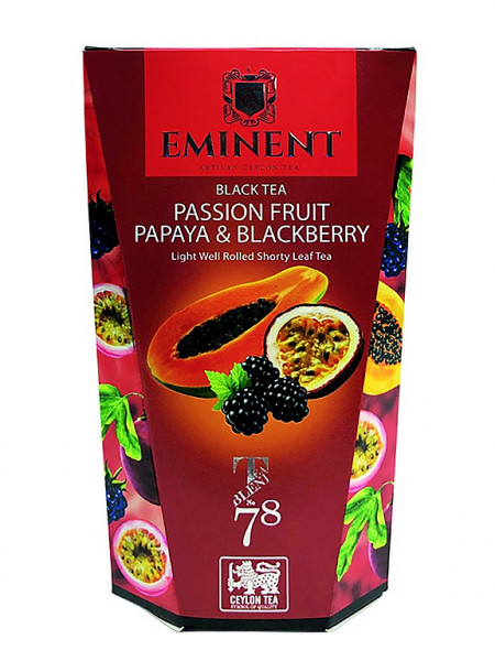 EMINENT Schwarztee Passionsfrucht Papaya & Brombeerpapier 100g