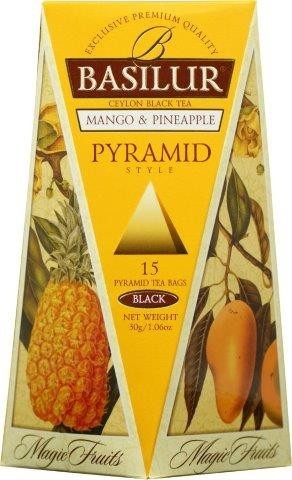BASILUR Magische Mango- und Ananas Pyramide 15x2g