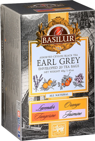 BASILUR All Natural Earl Grey Sortierte Hülle 20x2g