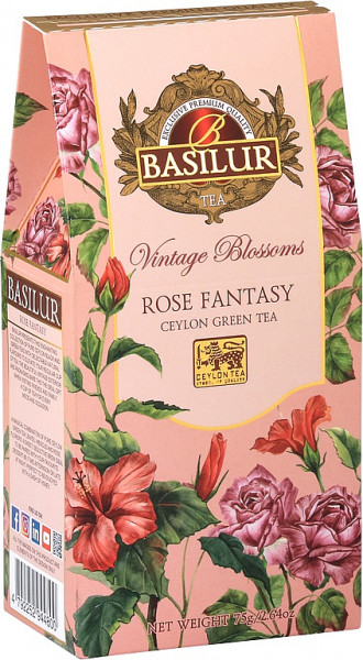 BASILUR Vintage Blossoms Rose Fantasiepapier