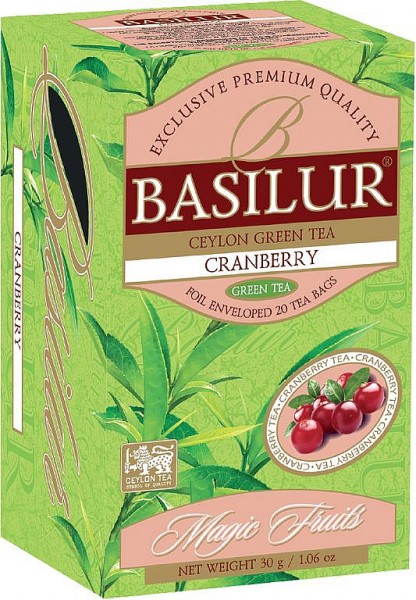 Basilur Tea Magic Fruits – Cranberry (20 Beutel)