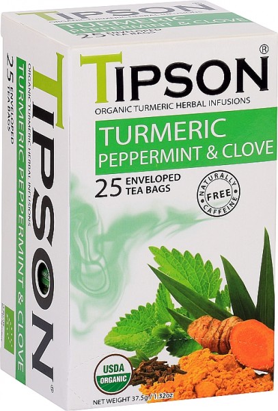 Tipson Tea Turmeric Peppermint & Clove (25 Beutel)