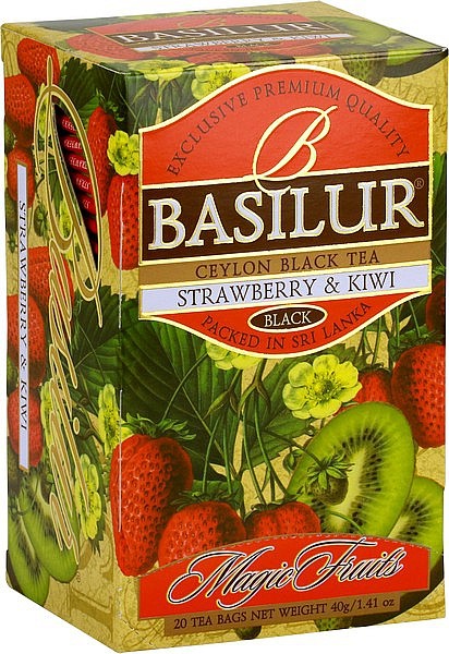 Basilur Tea Magic Fruits Strawberry & Kiwi (20 Beutel)