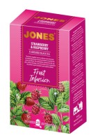 JONES Schwarzer Tee Erdbeere & Himbeere 25x2g JONES Schwarzer Tee Erdbeere & Himbeere 25x2g